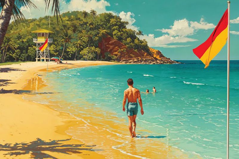 Stay safe at the beach: swim between the flags, check local signage. Be SharkSmart.